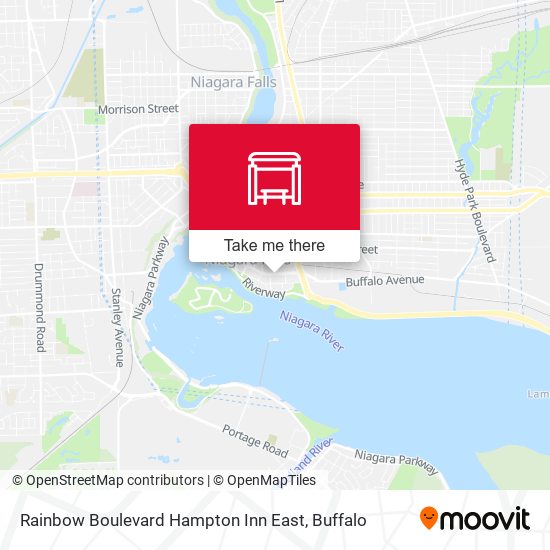 Mapa de Rainbow Boulevard Hampton Inn East