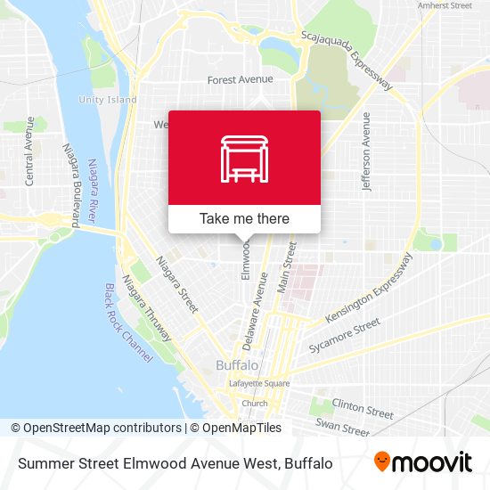 Summer Street Elmwood Avenue West map