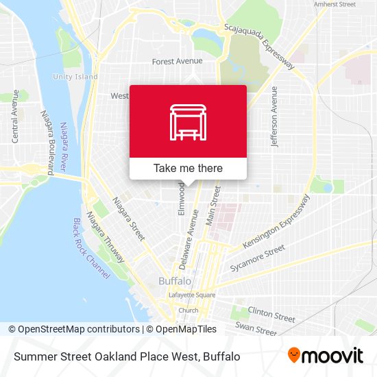 Mapa de Summer Street Oakland Place West