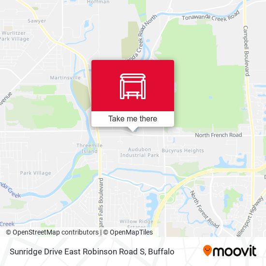Mapa de Sunridge Drive East Robinson Road S