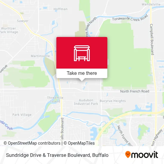 Sundridge Drive & Traverse Boulevard map