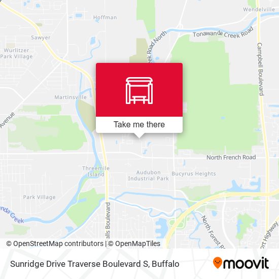 Sunridge Drive Traverse Boulevard S map
