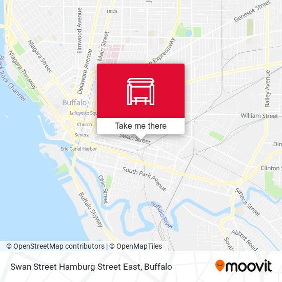 Mapa de Swan Street Hamburg Street East