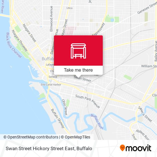 Swan Street Hickory Street East map