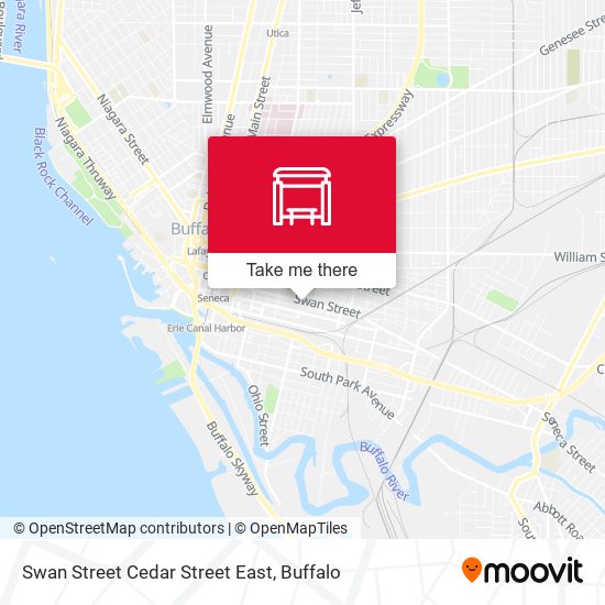 Swan Street Cedar Street East map