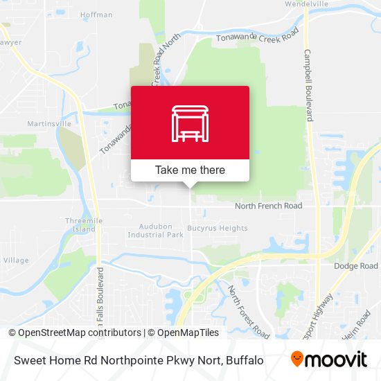 Sweet Home Rd Northpointe Pkwy Nort map