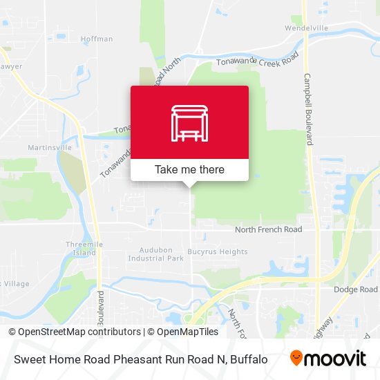 Sweet Home Road Pheasant Run Road N map