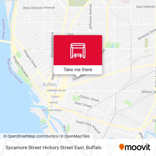 Mapa de Sycamore Street Hickory Street East