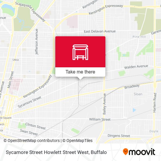 Sycamore Street Howlett Street West map
