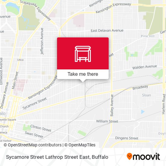 Sycamore Street Lathrop Street East map