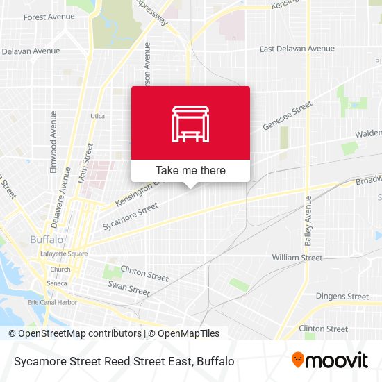 Mapa de Sycamore Street Reed Street East