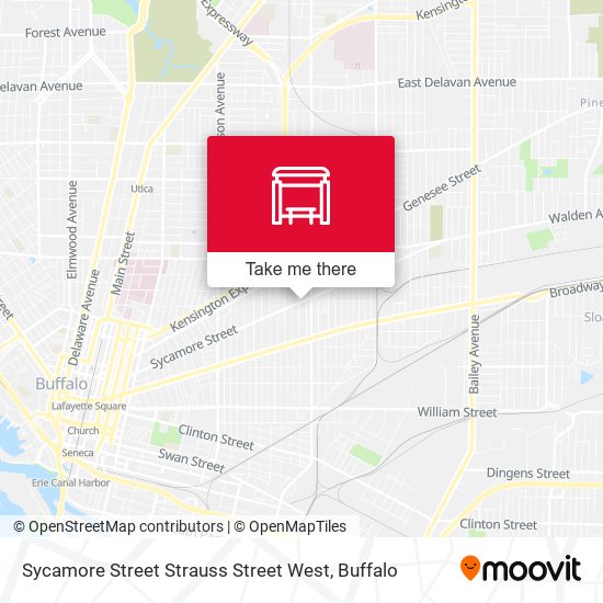 Mapa de Sycamore Street Strauss Street West