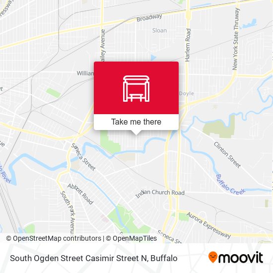South Ogden Street Casimir Street N map