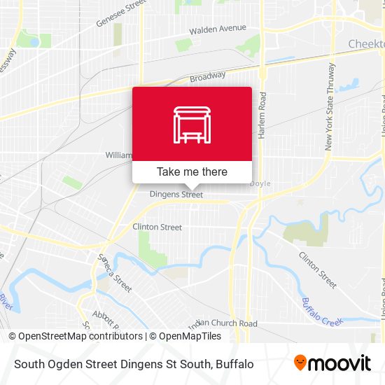 Mapa de South Ogden Street Dingens St South