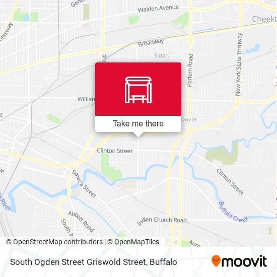 South Ogden Street Griswold Street map