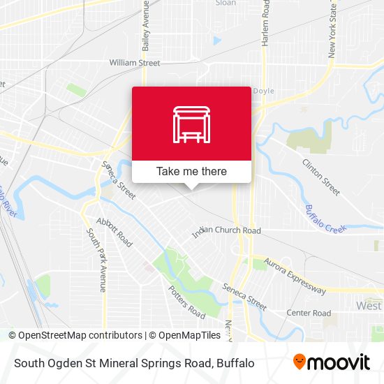 South Ogden St Mineral Springs Road map