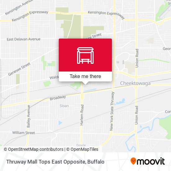 Mapa de Thruway Mall Tops East Opposite