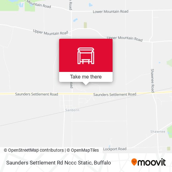 Mapa de Saunders Settlement Rd Nccc Static