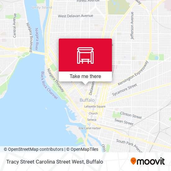 Mapa de Tracy Street Carolina Street West