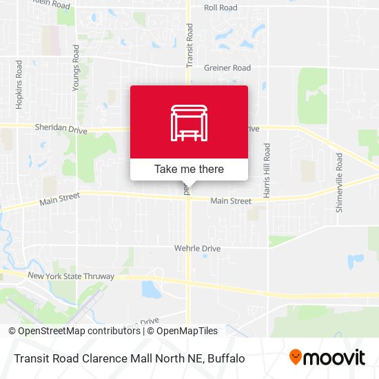 Transit Road Clarence Mall North NE map