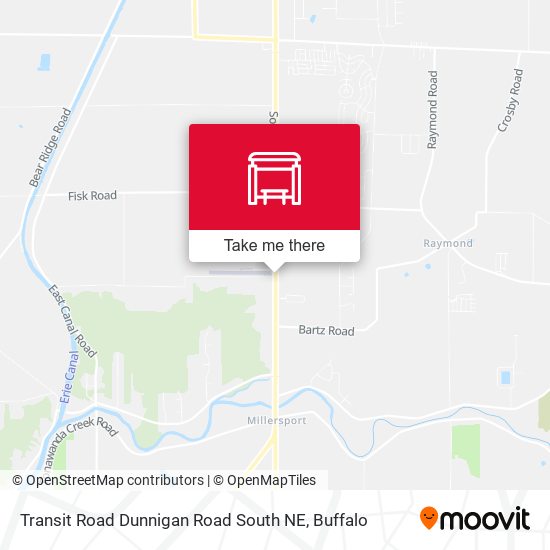 Transit Road Dunnigan Road South NE map