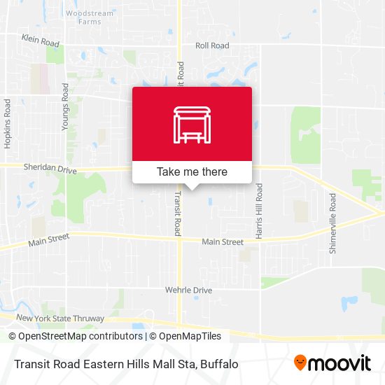 Transit Road Eastern Hills Mall Sta map