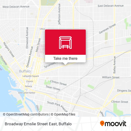 Broadway Emslie Street East map