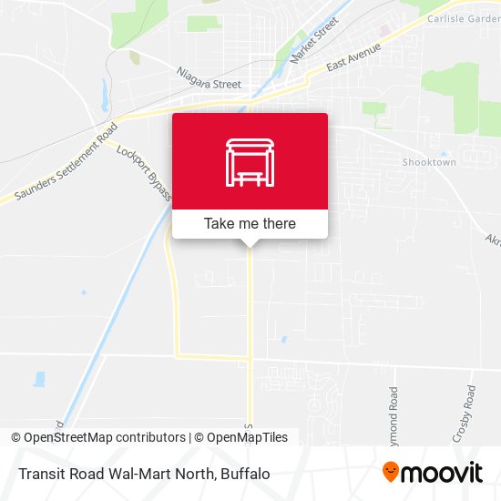Mapa de Transit Road Wal-Mart North