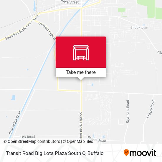 Mapa de Transit Road Big Lots Plaza South O