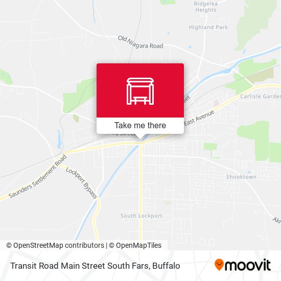 Mapa de Transit Road Main Street South Fars