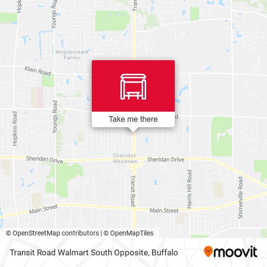Transit Road Walmart South Opposite map