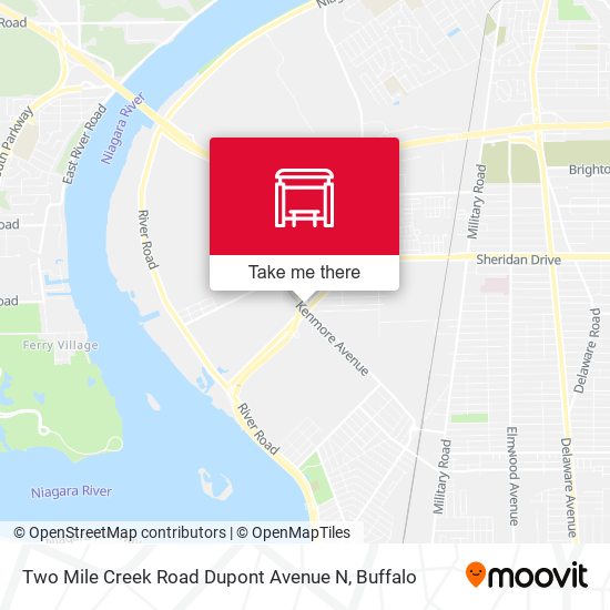Two Mile Creek Road Dupont Avenue N map