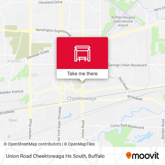 Union Road Cheektowaga Hs South map