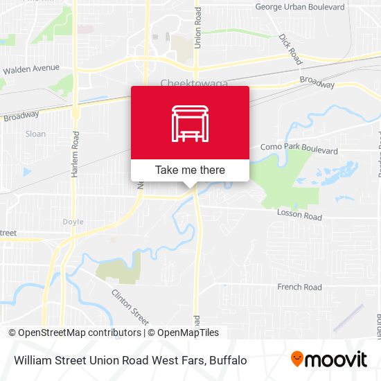 William Street Union Road West Fars map