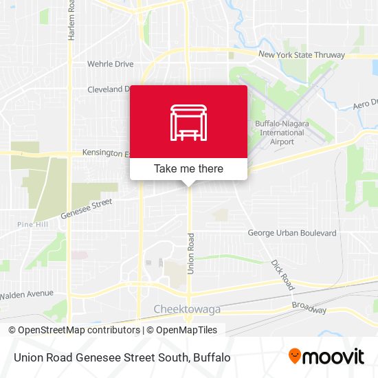 Mapa de Union Road Genesee Street South