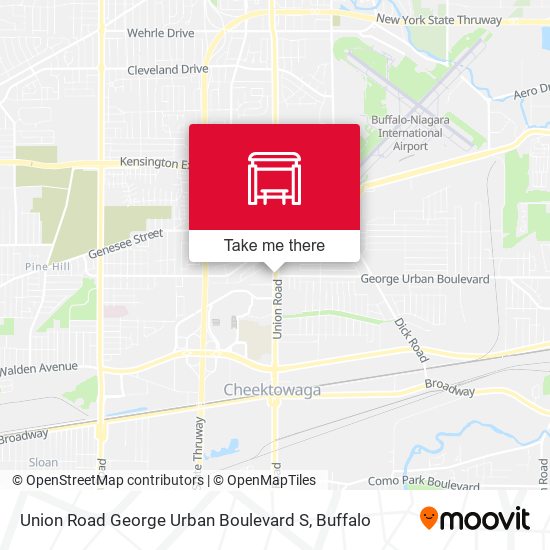 Union Road George Urban Boulevard S map