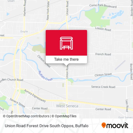 Union Road Forest Drive South Oppos map