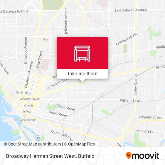 Broadway Herman Street West map