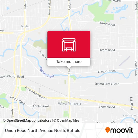 Union Road North Avenue North map