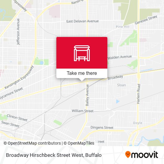 Mapa de Broadway Hirschbeck Street West