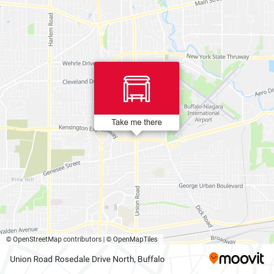 Union Road Rosedale Drive North map