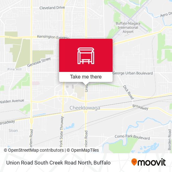 Mapa de Union Road South Creek Road North