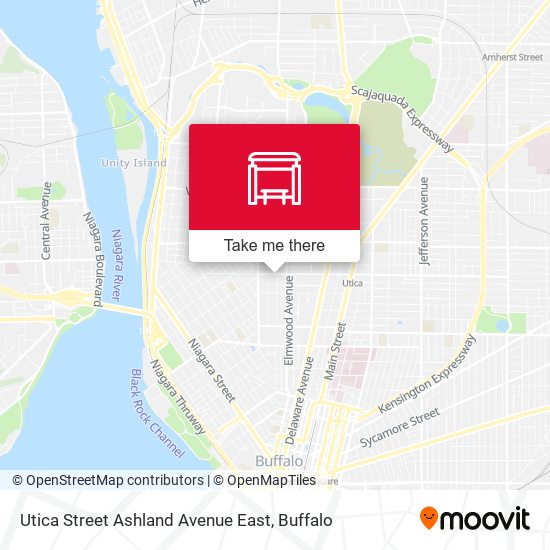 Utica Street Ashland Avenue East map