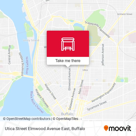 Utica Street Elmwood Avenue East map