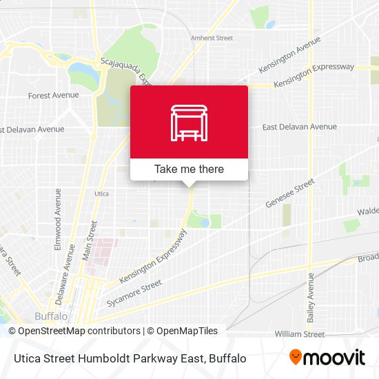 Utica Street Humboldt Parkway East map