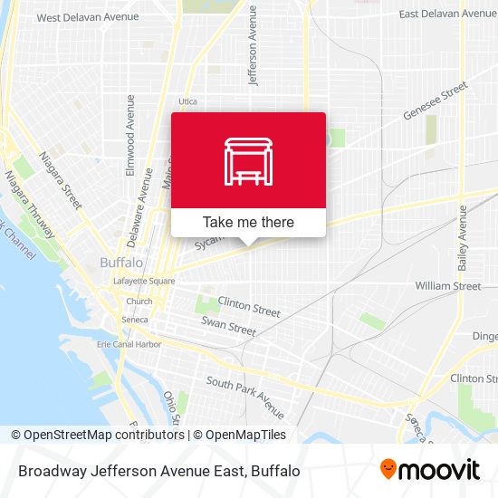 Broadway Jefferson Avenue East map