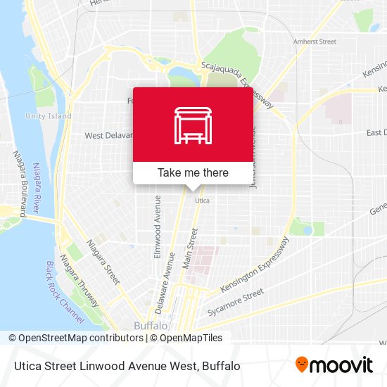 Utica Street Linwood Avenue West map