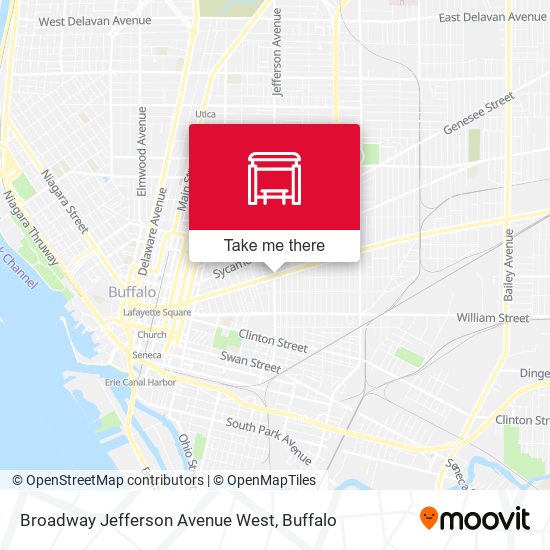Broadway Jefferson Avenue West map
