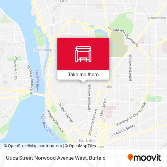 Utica Street Norwood Avenue West map