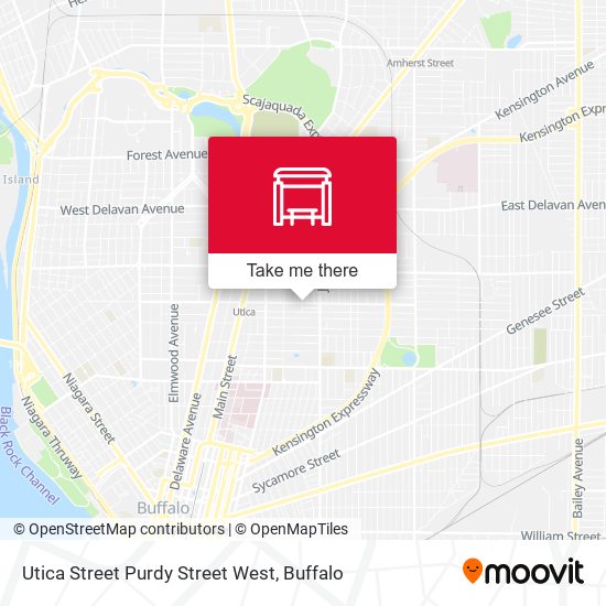 Mapa de Utica Street Purdy Street West